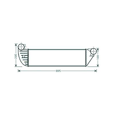 Intercooler per RENAULT LAGUNA dal 2005 al 2007 Codice OEM 8200292773