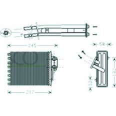 Scambiatore di calore per ABARTH 500 dal 2008 al 2015