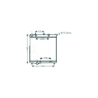 Radiatore acqua per PEUGEOT 1007 dal 2005 al 2010 Codice OEM 1330Q5