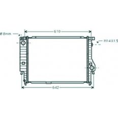 Radiatore acqua per BMW 3 E36 dal 1991 al 1998