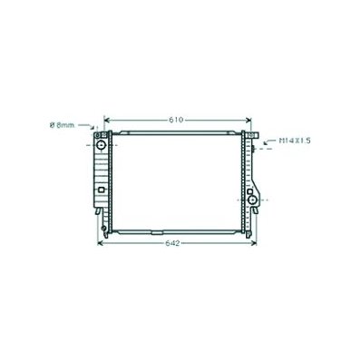 Radiatore acqua per BMW 3 E36 dal 1991 al 1998 Codice OEM 17112227281