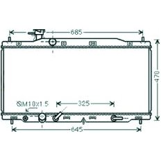 Radiatore acqua per HONDA CR-V dal 2010 al 2012