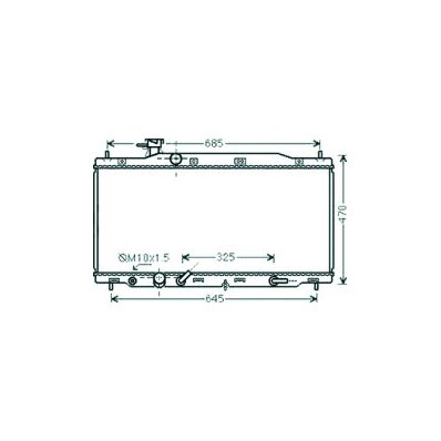 Radiatore acqua per HONDA CR-V dal 2007 al 2009 Codice OEM 19010-RZP-G51