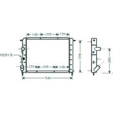 Radiatore acqua per RENAULT CLIO dal 2001 al 2005