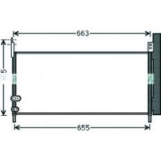 Condensatore per TOYOTA AURIS dal 2010 al 2012