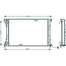Radiatore acqua per RENAULT TRAFIC dal 2001 al 2006