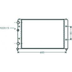 Radiatore acqua per SEAT IBIZA dal 1996 al 1999