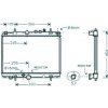 Radiatore acqua per PEUGEOT 406 dal 1999 al 2004