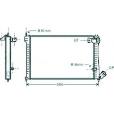 Radiatore acqua per CITROEN XANTIA dal 1993 al 1998