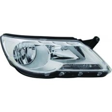 Proiettore 10-07-12-08 per VOLKSWAGEN TIGUAN dal 2007 al 2011 lato destro passeggero