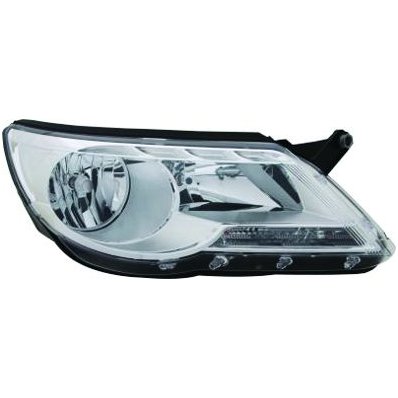 Proiettore 10-07-12-08 per VOLKSWAGEN TIGUAN dal 2007 al 2011 lato destro passeggero Codice OEM 5N1941032P