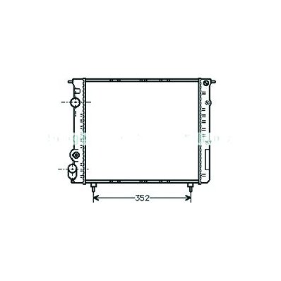 Radiatore acqua per RENAULT R19 dal 1988 al 1992 Codice OEM 7700784039