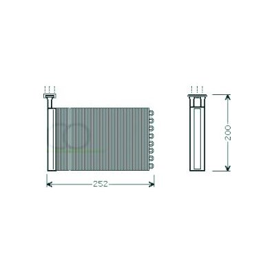 Scambiatore di calore per FORD MONDEO dal 1993 al 1996 Codice OEM 6851006