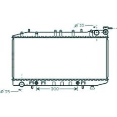 Radiatore acqua per NISSAN ALMERA N15 dal 1998 al 2000