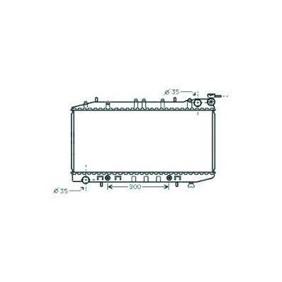 Radiatore acqua per NISSAN ALMERA N15 dal 1995 al 1997 Codice OEM 21450-0M511