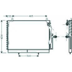 Condensatore per MERCEDES-BENZ E dal 1984 al 1989