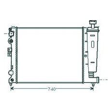 Radiatore acqua per FIAT SCUDO dal 1995 al 2003