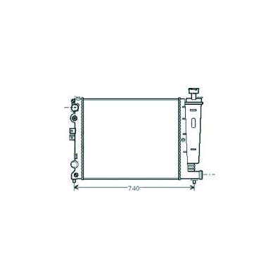 Radiatore acqua per PEUGEOT EXPERT dal 1995 al 2003 Codice OEM 350213102500