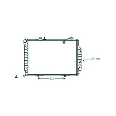 Radiatore acqua per MERCEDES-BENZ C W202 dal 1993 al 1997 Codice OEM 2025005603