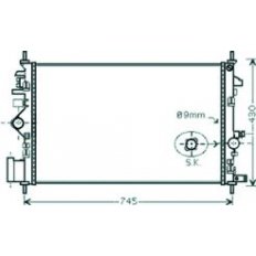 Radiatore acqua per OPEL INSIGNIA dal 2008 al 2013