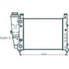 Radiatore acqua per FIAT DUNA dal 1986 al 1991