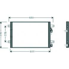 Condensatore per SEAT ALHAMBRA dal 1996 al 2000