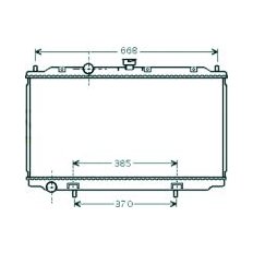 Radiatore acqua per NISSAN ALMERA N16 dal 2002 al 2006