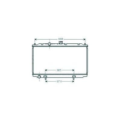 Radiatore acqua per NISSAN ALMERA N16 dal 2002 al 2006 Codice OEM 21400BN700
