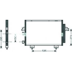 Condensatore per TOYOTA RAV 4 dal 2000 al 2003