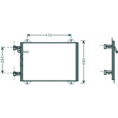 Condensatore per AUDI A2 dal 2000 al 2005