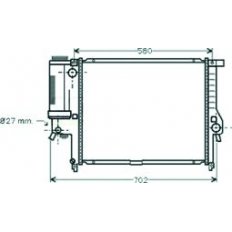 Radiatore acqua per BMW 5 E39 dal 1995 al 2000