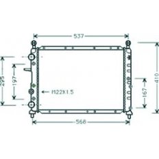 Radiatore acqua per FIAT TIPO dal 1988 al 1995