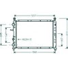 Radiatore acqua per FIAT TIPO dal 1988 al 1995