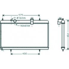 Radiatore acqua per CITROEN C5 dal 2004 al 2008