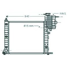 Radiatore acqua per MERCEDES-BENZ VIANO dal 1996 al 2003
