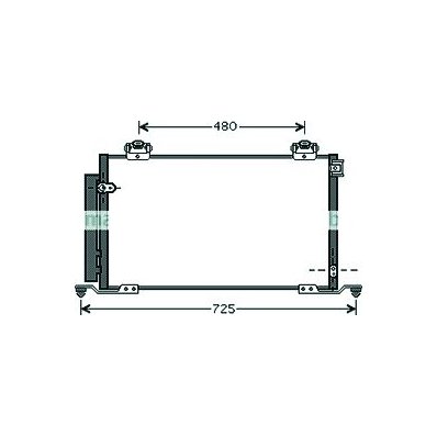 Condensatore per TOYOTA AVENSIS dal 2003 al 2006