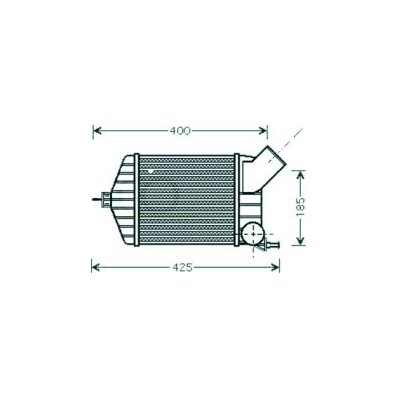 Intercooler per FIAT PUNTO dal 1999 al 2003 Codice OEM 46764253