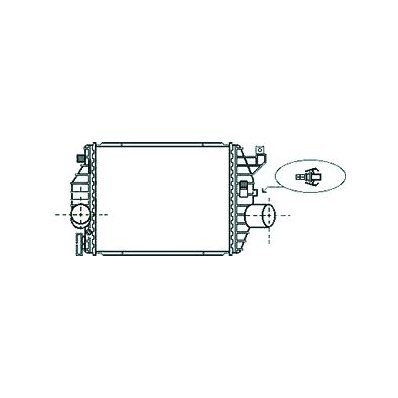 Intercooler per MERCEDES-BENZ VITO dal 1996 al 2003 Codice OEM A6385012901