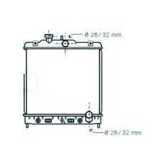 Radiatore acqua per HONDA CIVIC dal 1991 al 1995