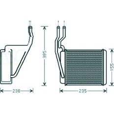 Scambiatore di calore per FORD FIESTA MK V dal 2002 al 2005