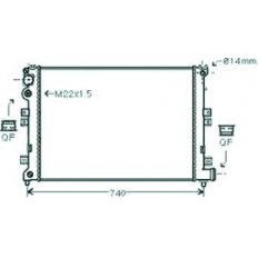 Radiatore acqua per CITROEN JUMPER dal 1994 al 2002