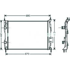 Radiatore acqua per NISSAN QASHQAI dal 2007 al 2010