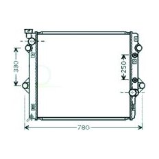 Radiatore acqua per TOYOTA LAND CRUISER dal 2002 al 2009