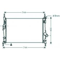 Radiatore acqua per FORD TRANSIT dal 2000 al 2006