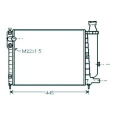 Radiatore acqua per CITROEN AX dal 1986 al 1996
