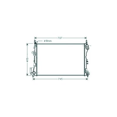 Radiatore acqua per OPEL SIGNUM dal 2003 al 2005 Codice OEM 1300244