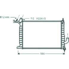 Radiatore acqua per OPEL VECTRA B dal 1995 al 1999