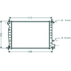 Radiatore acqua per FORD FIESTA MK IV dal 1999 al 2002