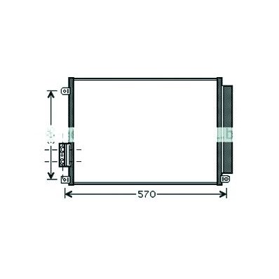 Condensatore per FIAT 500 dal 2008 al 2015 Codice OEM 51953633