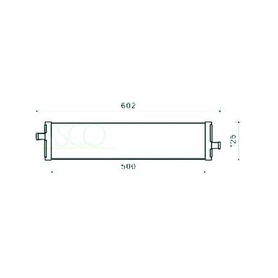 Radiatore acqua per PORSCHE CAYENNE dal 2010 al 2014 Codice OEM 7P0121212A